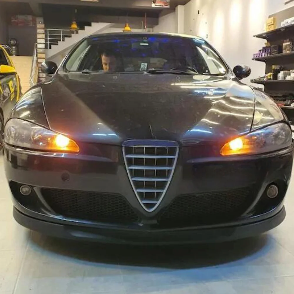 Parachoques delantero para Alfa Romeo 147, Kit de carrocería de labio, difusor divisor de Alerón, piezas de afinación profesionales de plástico ABS de alta calidad, 2 piezas - imagen 5