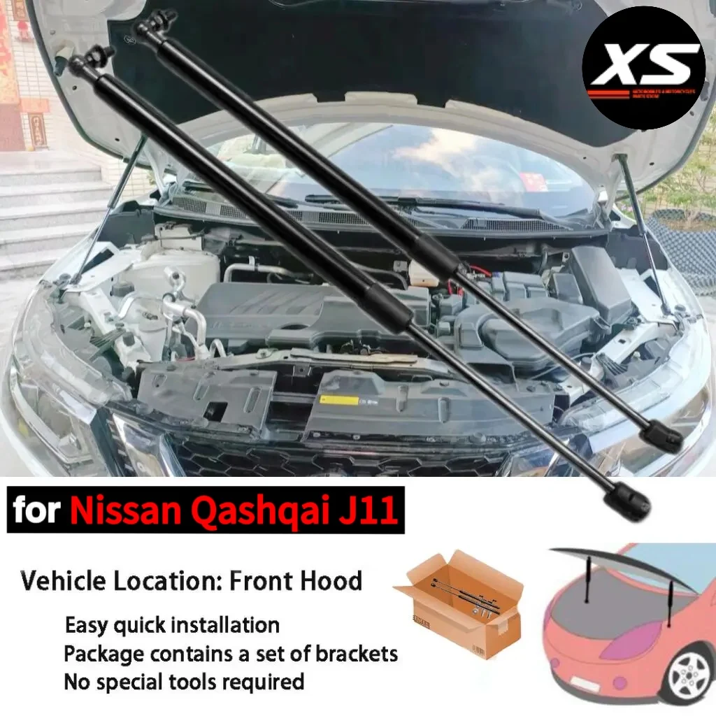 Puntales amortiguador capó Nissan Qashqai J11 2014-2021