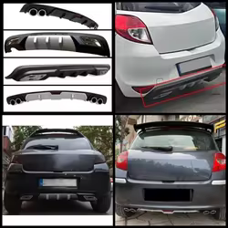 Difusor trasero ABS Renault Clio 3