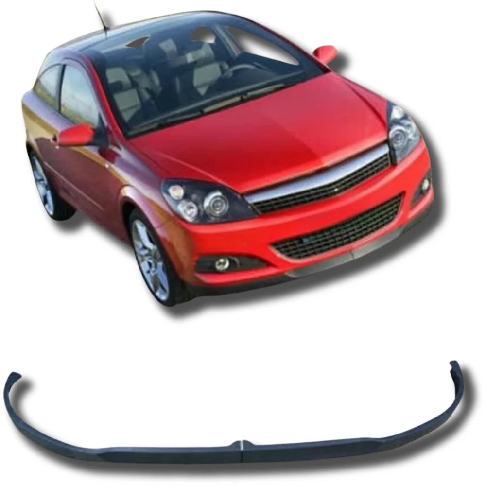 Para Opel Astra H 2004-2012 2 uds Kit de cuerpo de labio de parachoques delantero difusor divisor de alerón piezas de sintonización profesionales de plástico ABS alto - imagen 4