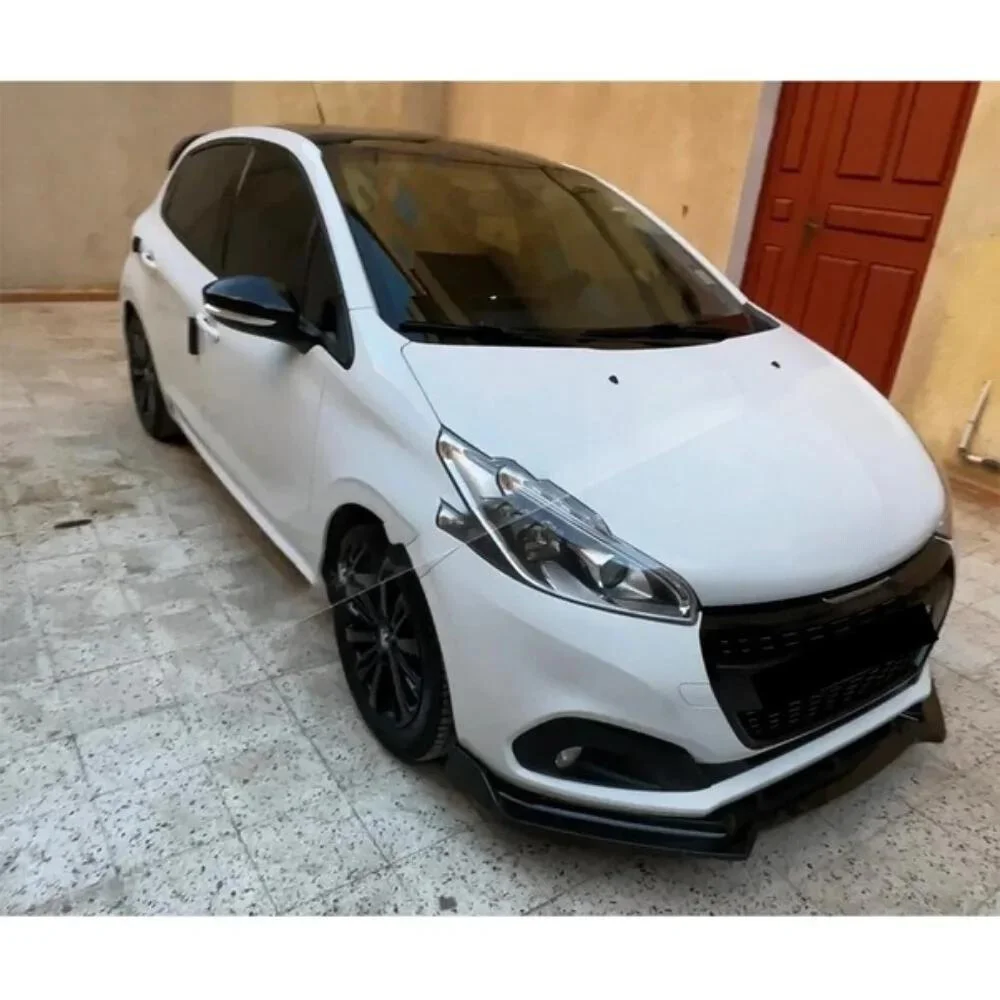 Parachoques delantero de 3 piezas para coche, Kit de carrocería para Peugeot 208, 2012-2018, accesorios de alerón, difusor, solapa, parachoques deportivo Exterior - imagen 4