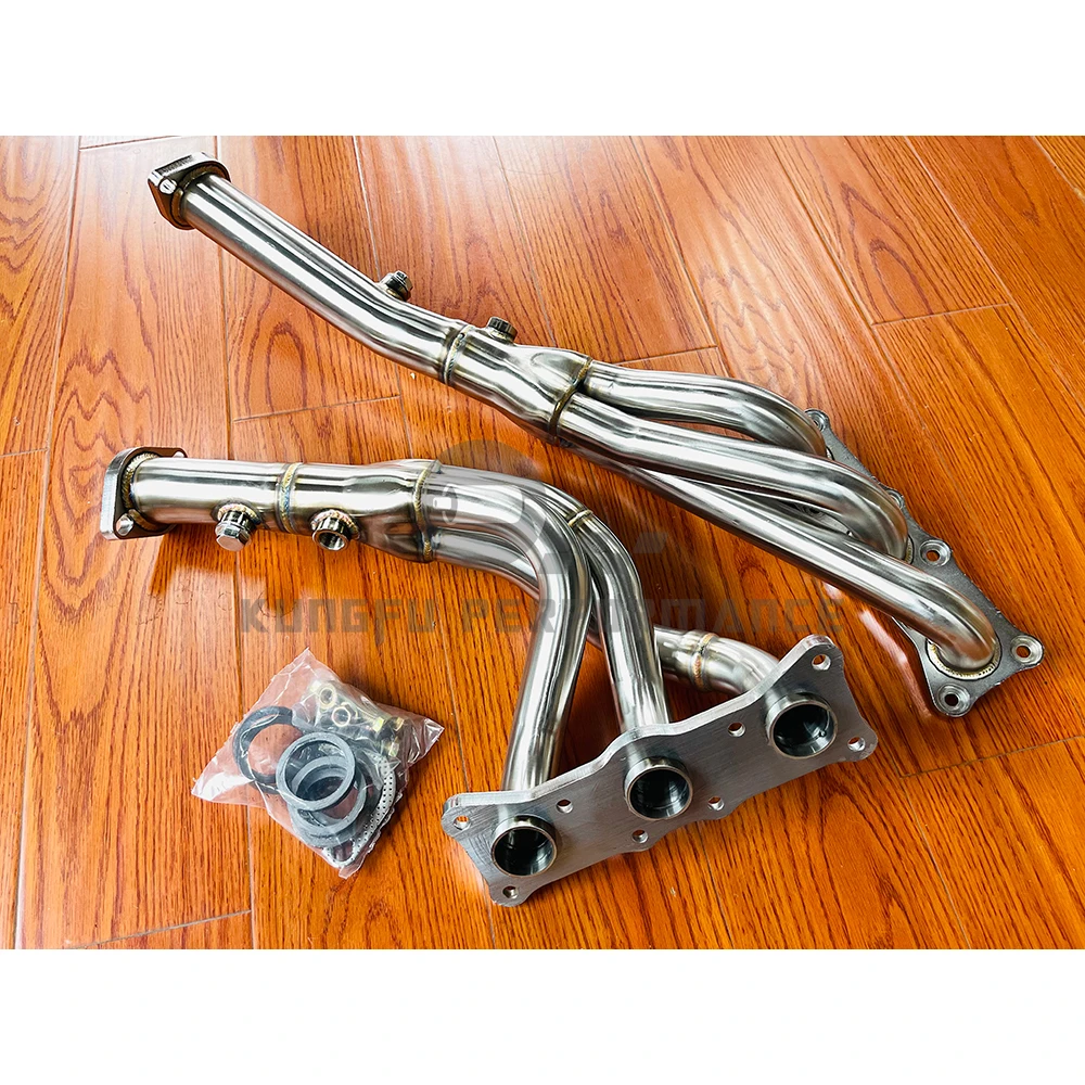 Colector escape catless SS304 KUNGFU para BMW N52 – E90 E91 E92 325i 330i