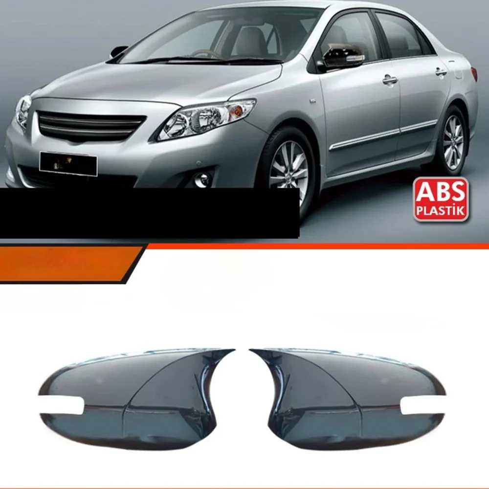 Cubiertas espejo murciélago negras con intermitente para Toyota Corolla E140