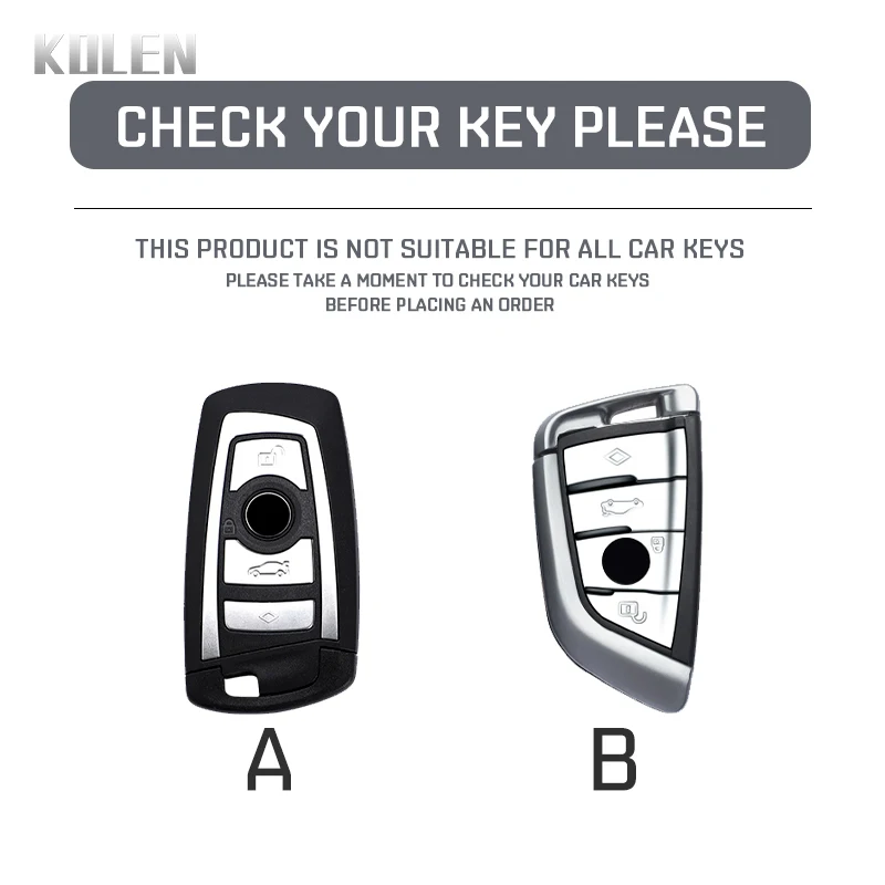 Carcasa de llave BMW fibra de carbono ABS - Series 1-7 y X1-X6 - imagen 2