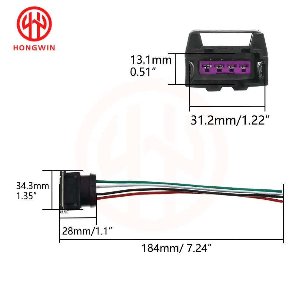Conector de caudalímetro de 4 pines para Kia, Saab 900 y Volvo 850 - imagen 2