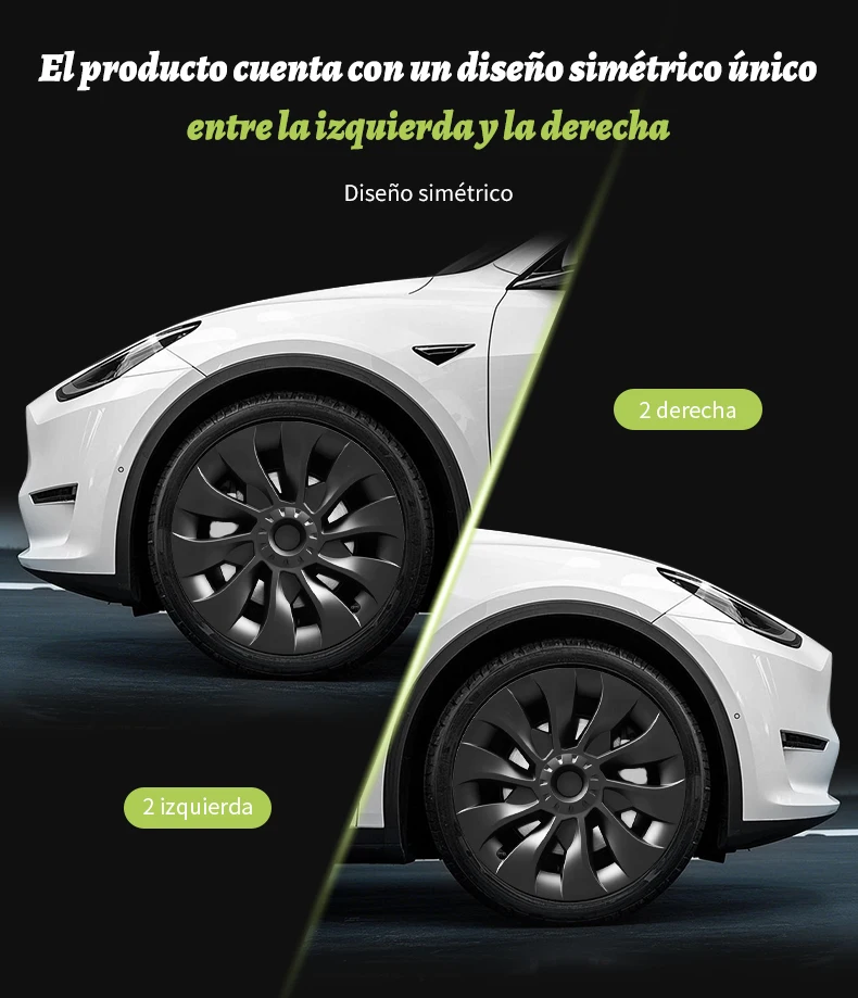 Detalle de la cubierta completa para llanta de 18 pulgadas