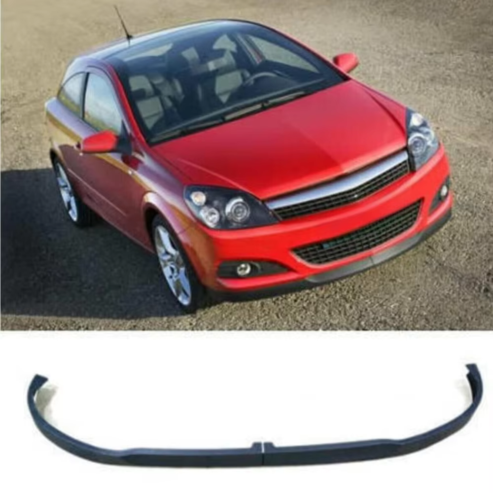 Para Opel Astra H 2004-2012 2 uds Kit de cuerpo de labio de parachoques delantero difusor divisor de alerón piezas de sintonización profesionales de plástico ABS alto - imagen 2
