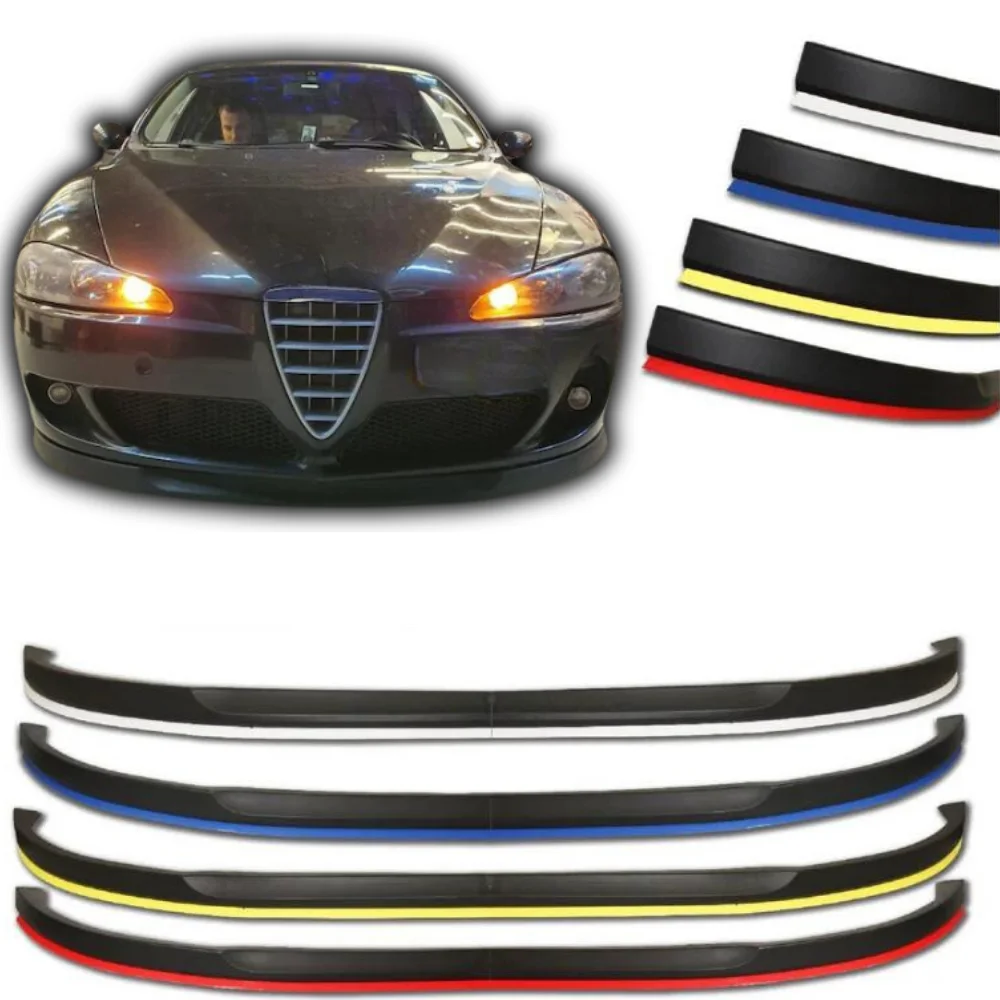 Parachoques delantero para Alfa Romeo 147, Kit de carrocería de labio, difusor divisor de Alerón, piezas de afinación profesionales de plástico ABS de alta calidad, 2 piezas