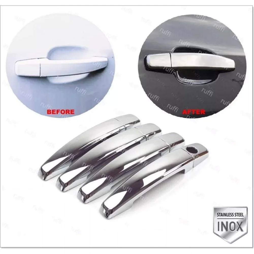 Tirador puerta cromado Opel Vectra C – acero inoxidable - imagen 2