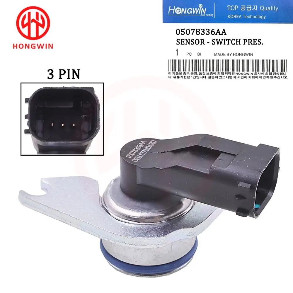 Sensor transductor de presión de aceite de transmisión 5078336AA