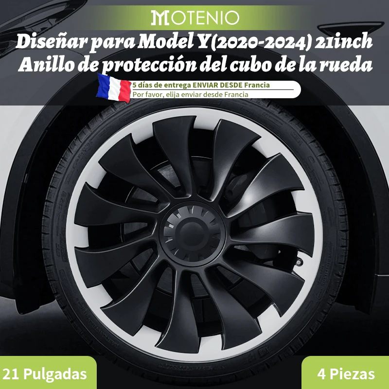 Protector de llanta Tesla Model Y 2020-2024 21 pulgadas ABS