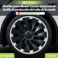 Protector de llanta Tesla Model Y 2020-2024 21 pulgadas ABS