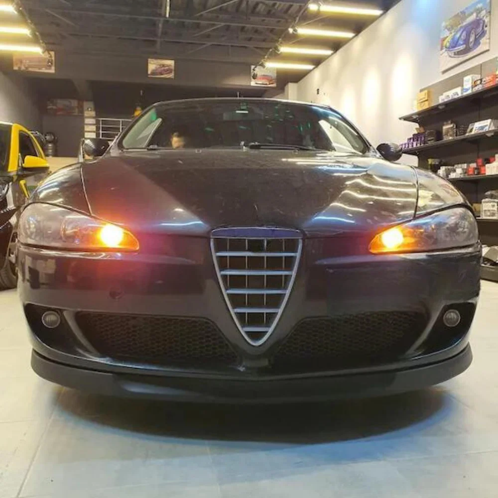 Parachoques delantero para Alfa Romeo 147, Kit de carrocería de labio, difusor divisor de Alerón, piezas de afinación profesionales de plástico ABS de alta calidad, 2 piezas - imagen 4