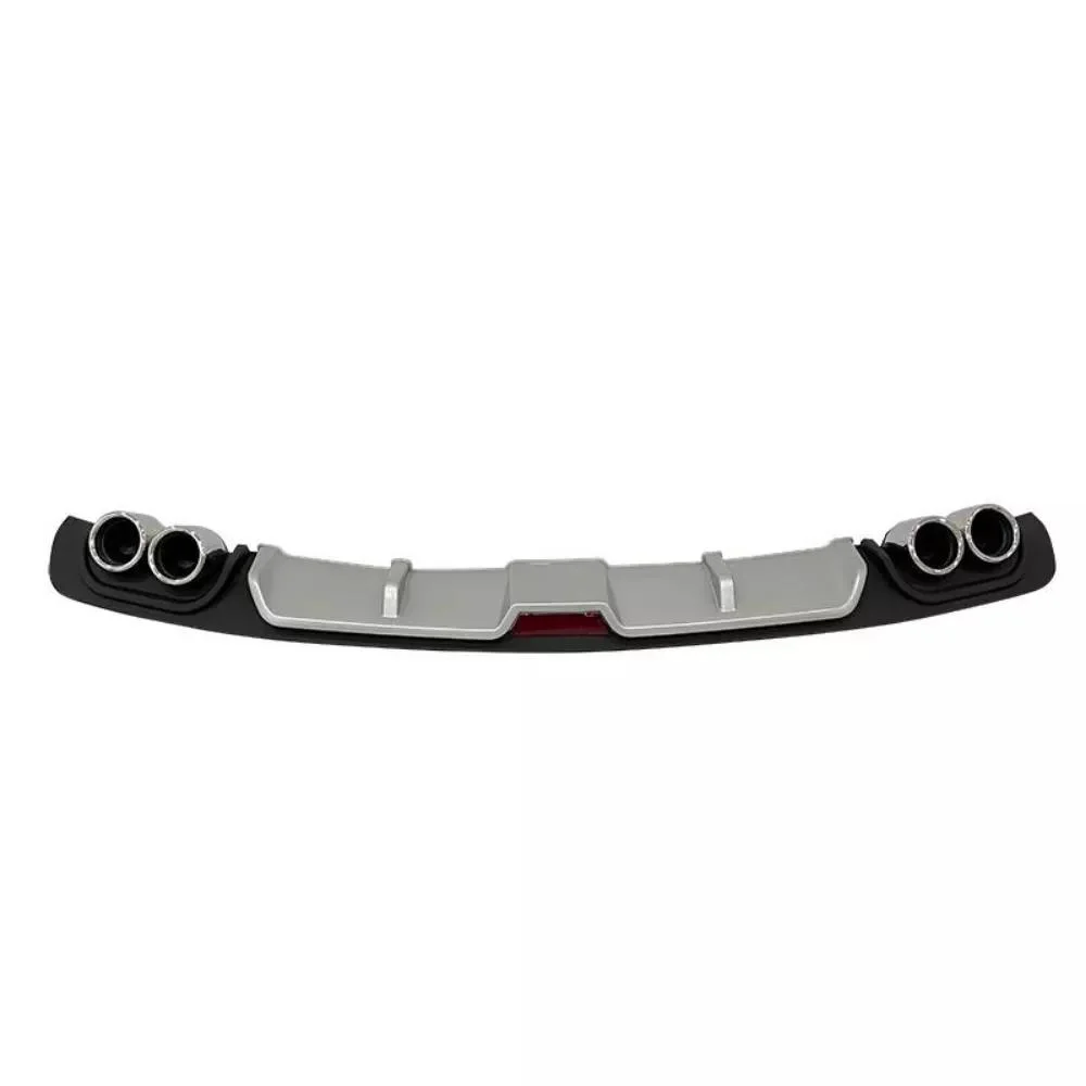 Difusor trasero universal ABS negro – Kit deflector estilo carreras - imagen 2