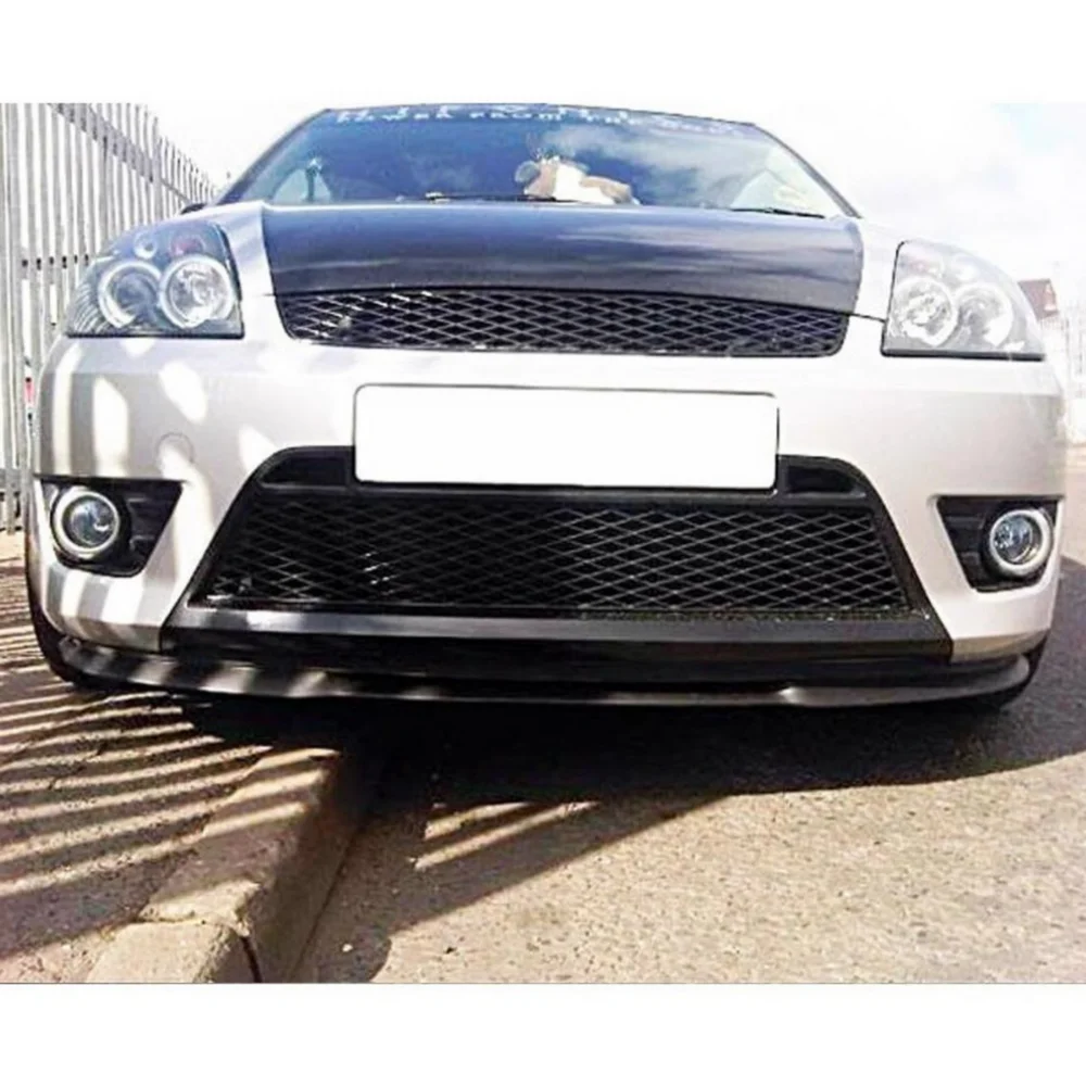 Alerón delantero Ford Fiesta MK6 Cupra R kit 3 piezas labio deportivo - imagen 2