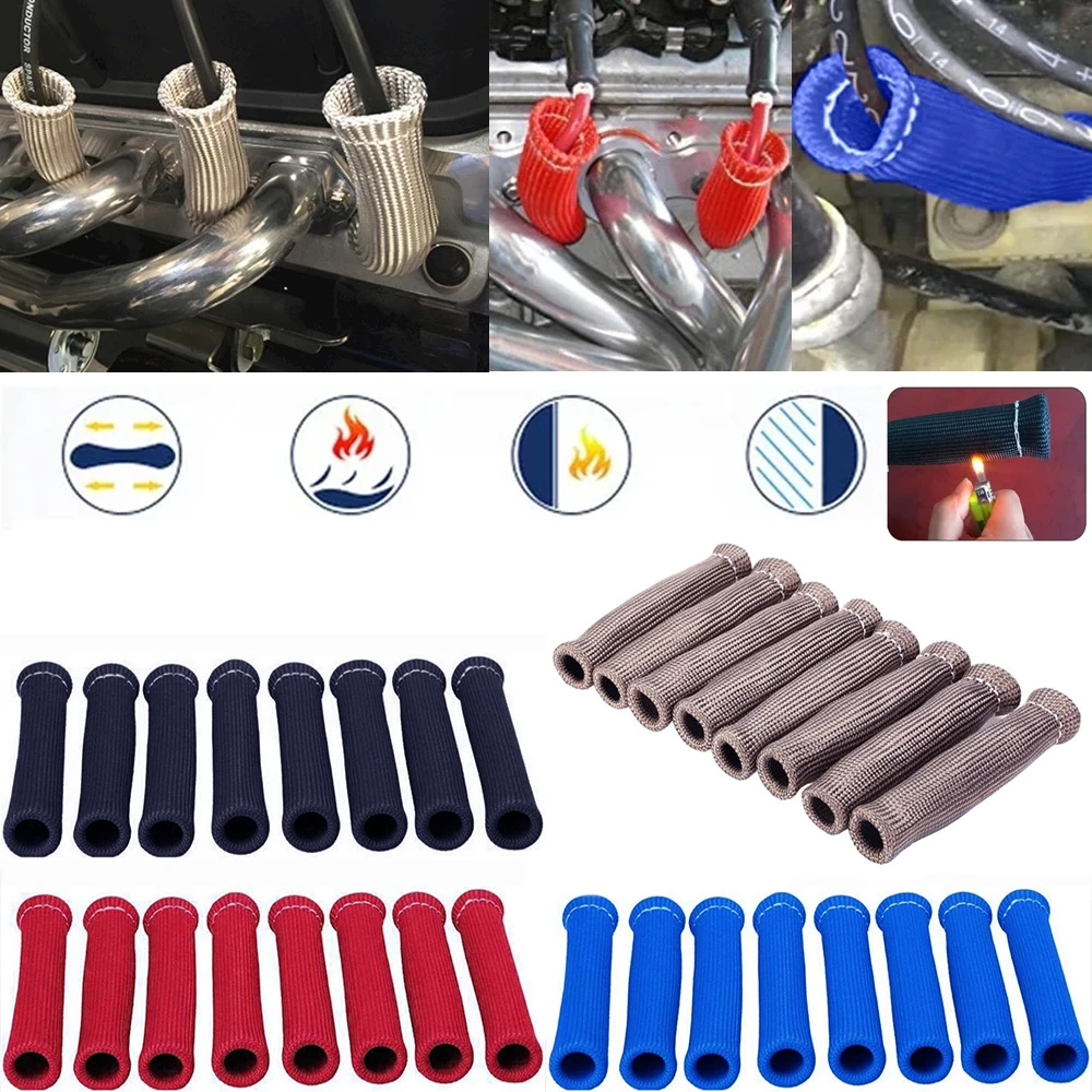 Funda térmica de fibra de titanio para cables de bujía