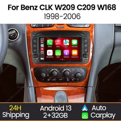 Radio multimedia con Android Auto y CarPlay para Mercedes CLK W209