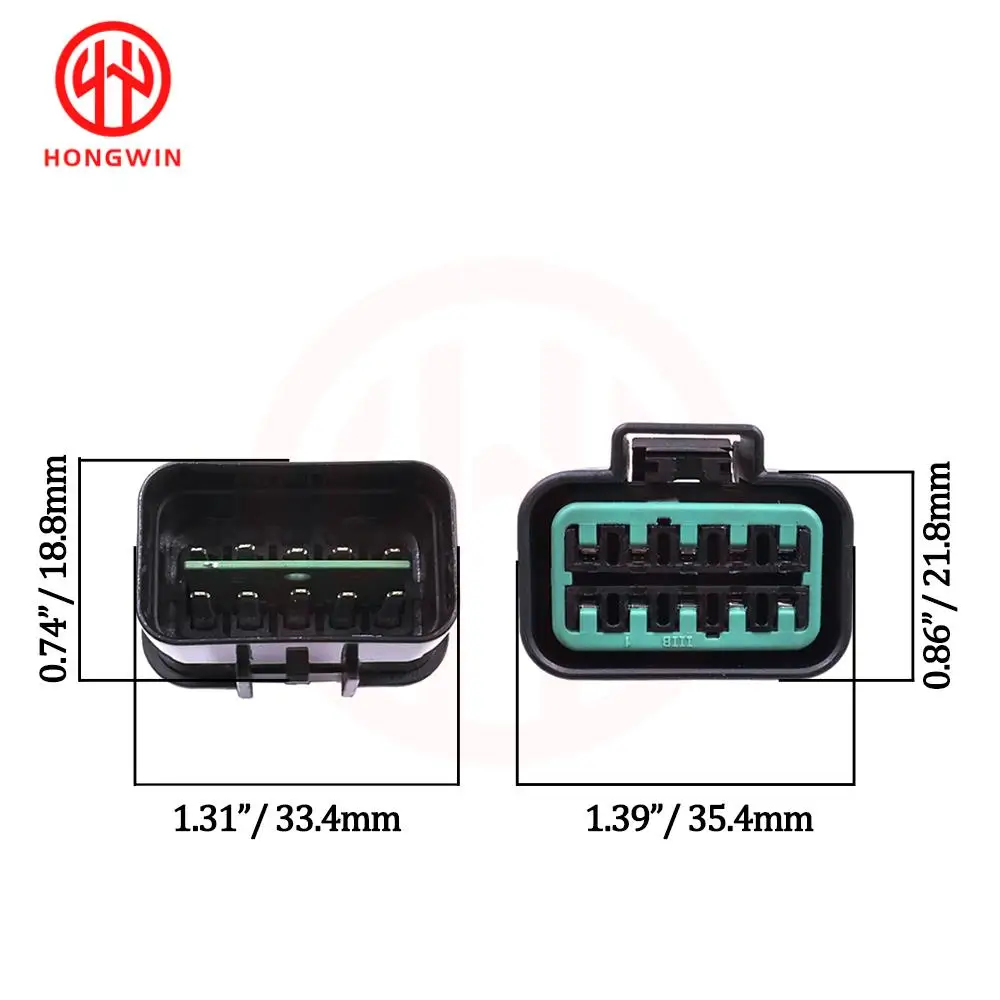 Conector hembra Mitsubishi PK501-10020 para interruptor de seguridad - imagen 2