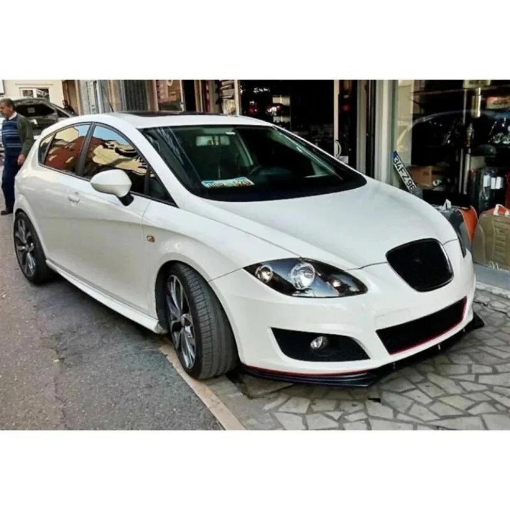 Parachoques delantero SEAT Leon MK2 con difusor y labio ABS - imagen 4