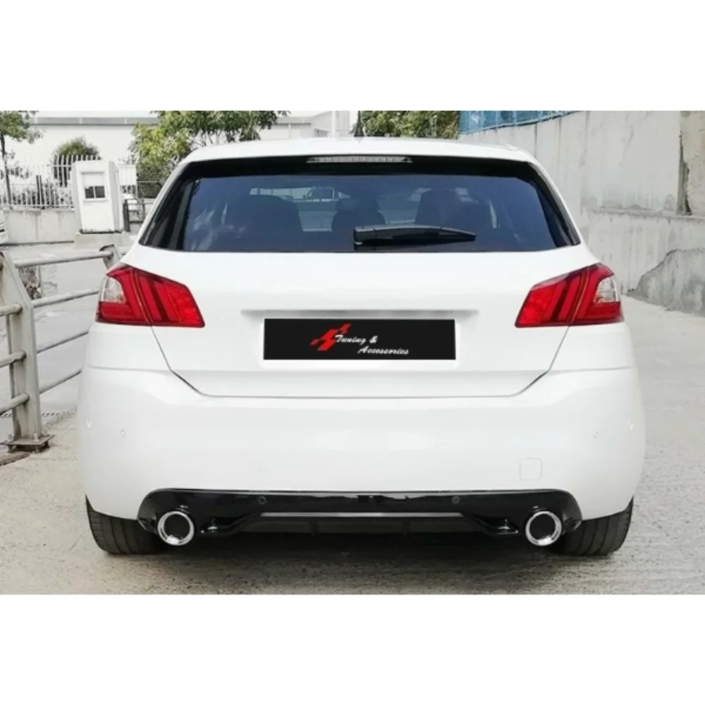 Difusor trasero Peugeot 308 con aletas – Kit carrocería deportivo - imagen 2