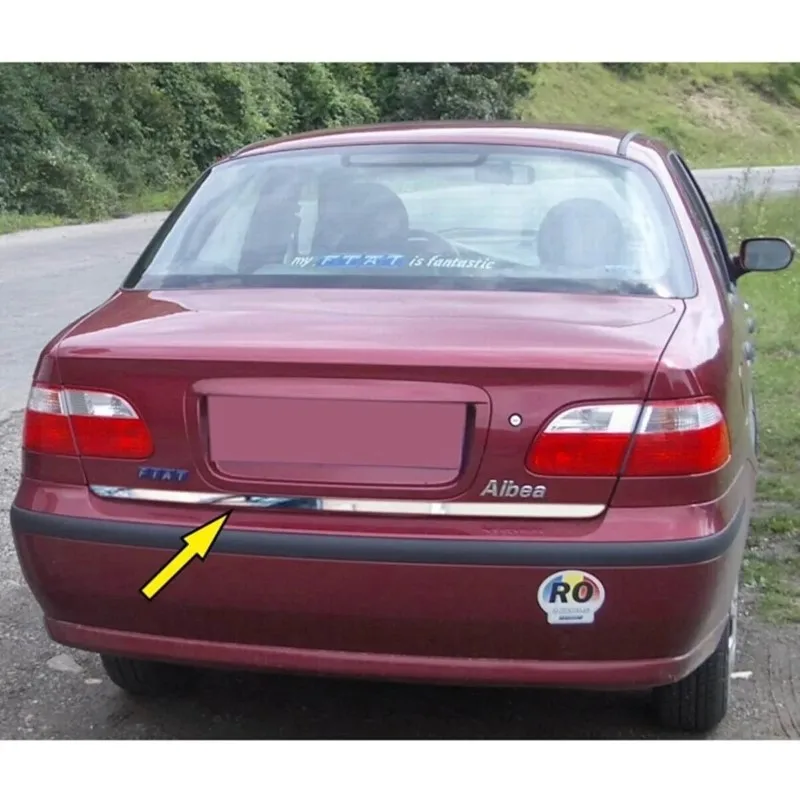 Cubierta inferior del maletero Fiat Albea 2002-2012 ABS cromado - imagen 3