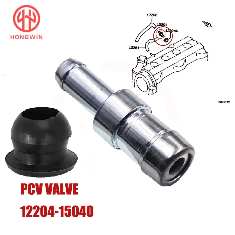 Válvula PCV 12204-15040 con junta para Toyota Corolla AE91 1.6