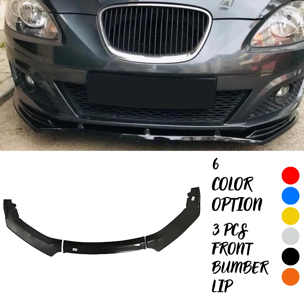 Parachoques delantero SEAT Leon MK2 con difusor y labio ABS