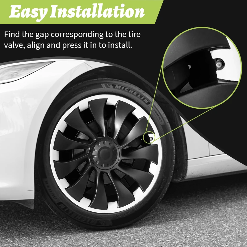 Protector de llanta Tesla Model Y 2020-2024 21 pulgadas ABS - imagen 5