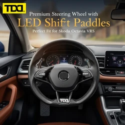 TDD Palancas de cambio LED fibra carbono Skoda Octavia VRS