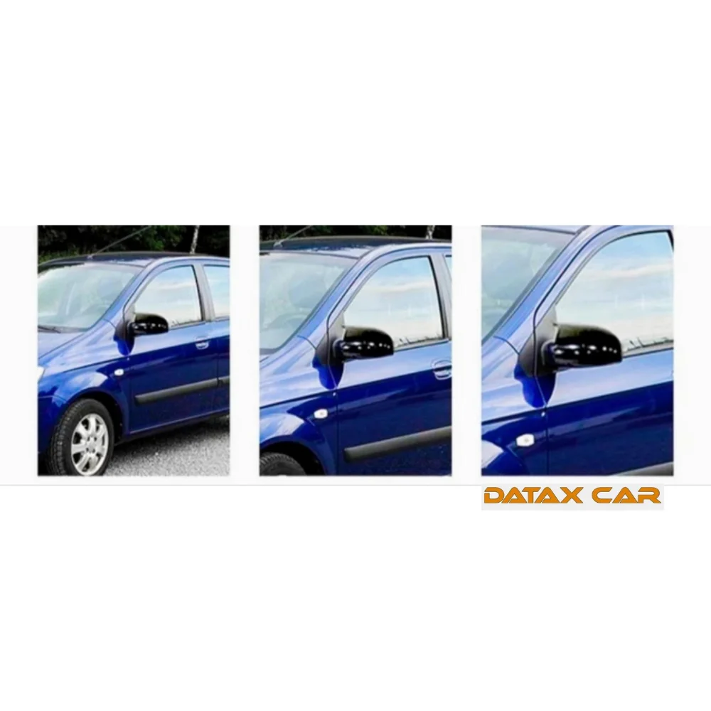 Cubiertas espejo murciélago negras brillantes para Hyundai Getz M4 - imagen 4