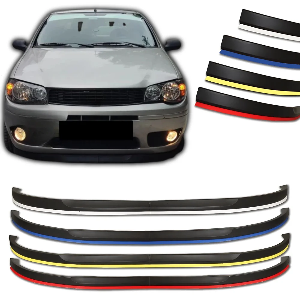 Parachoques delantero para Fiat Palio, Kit de carrocería, divisor de alerón, difusor de calidad, plástico ABS, piezas de afinación profesionales, 2 piezas, 1997-2012