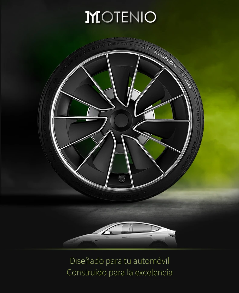 Diseño de cubierta de rueda para Tesla Model Y