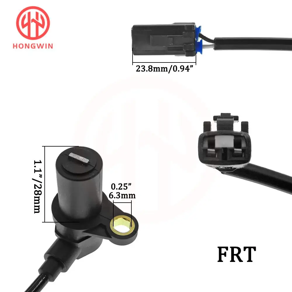 Hyundai 95670-2D050 Sensor ABS delantero Elantra 2001-2006 2.0L - imagen 3