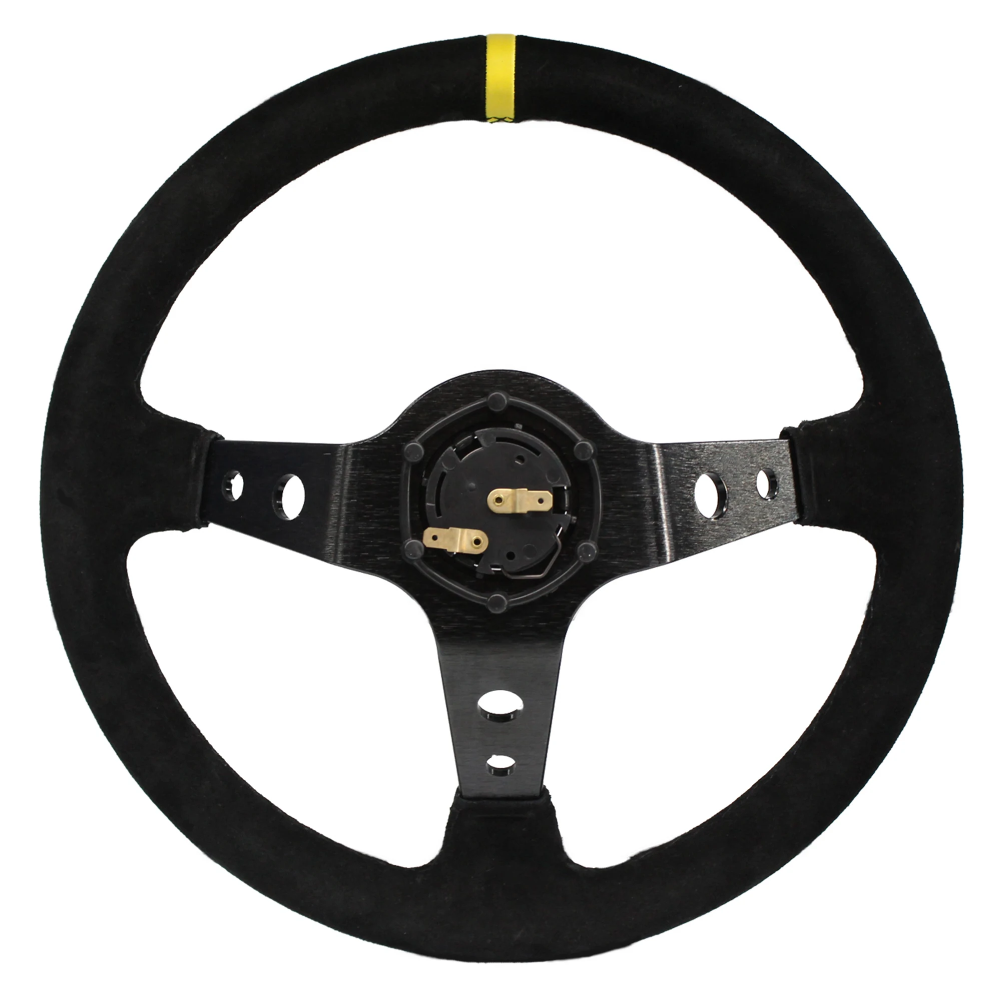 MODAUTO Volante deportivo desplazado universal de 350 mm