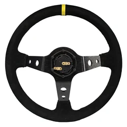 MODAUTO Volante deportivo desplazado universal de 350 mm