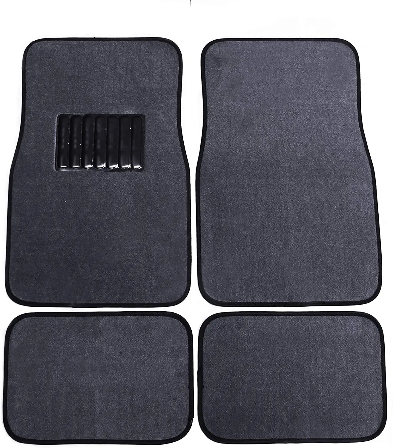 MODAUTO Alfombrillas de coche antideslizantes con talonera de goma - imagen 2
