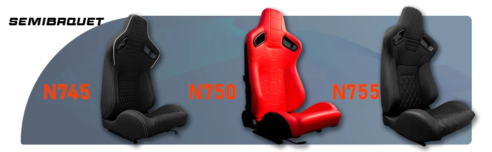 MODAUTO Semibaquet – vista general en cuero negro