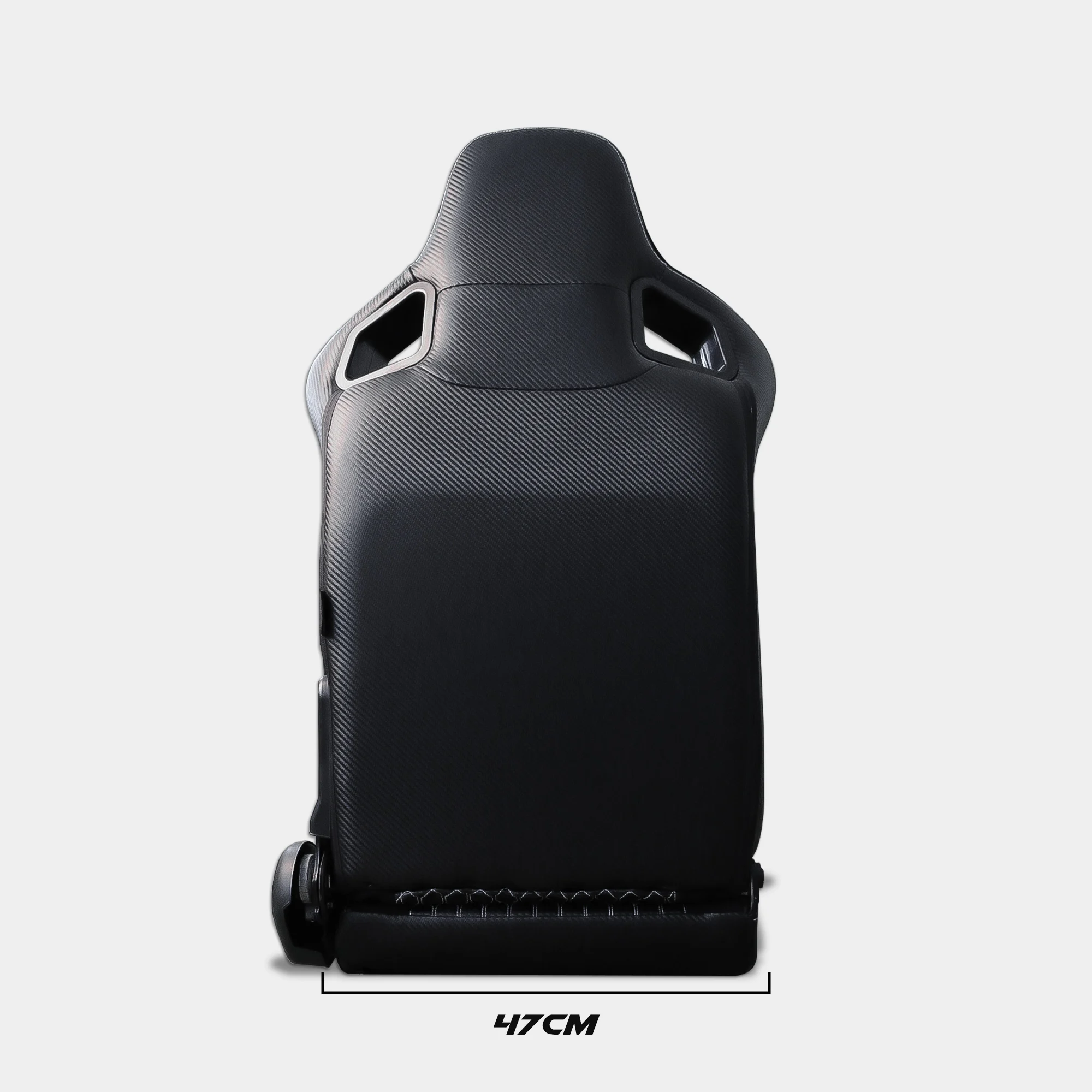 Semibaquet Deportivo Cuero Negro Universal con Rieles - imagen 3