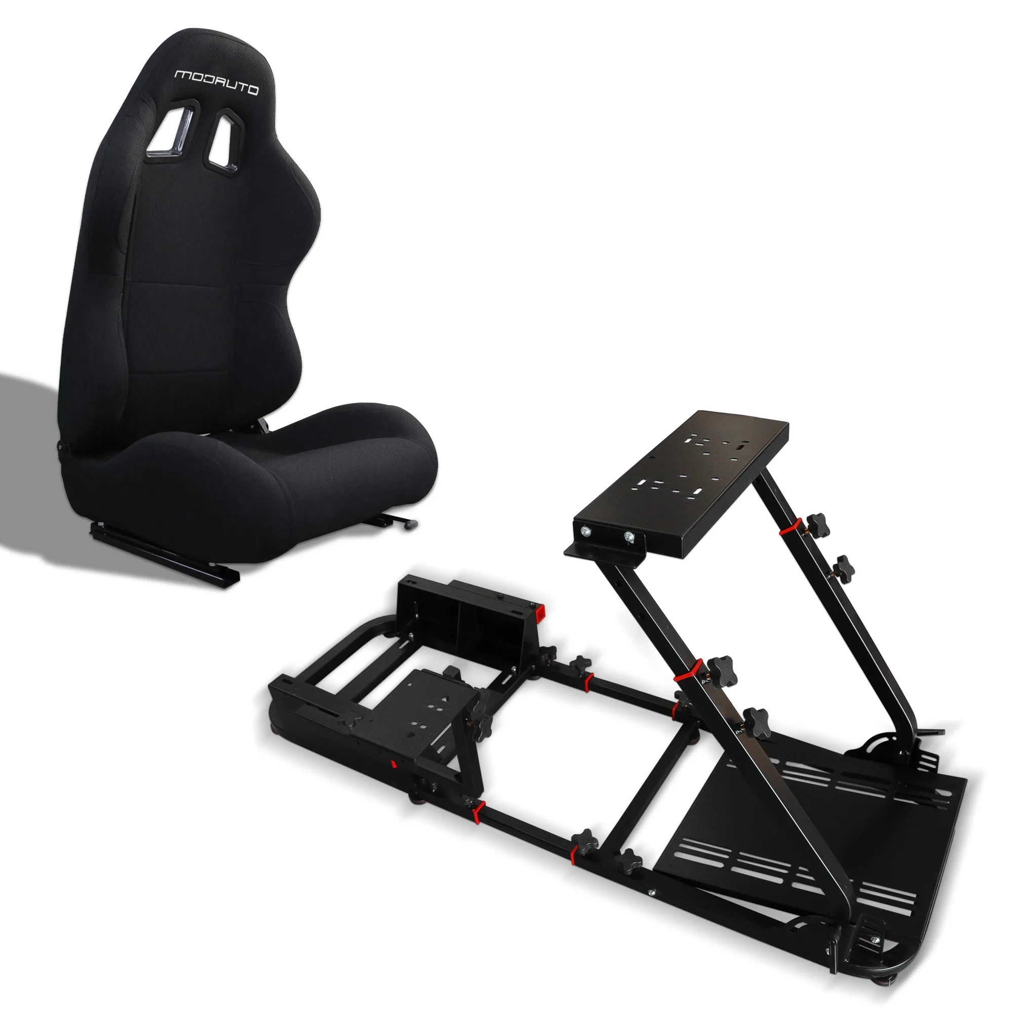 Cockpit SimRacing MODAUTO con estructura soporte y asientos opcionales