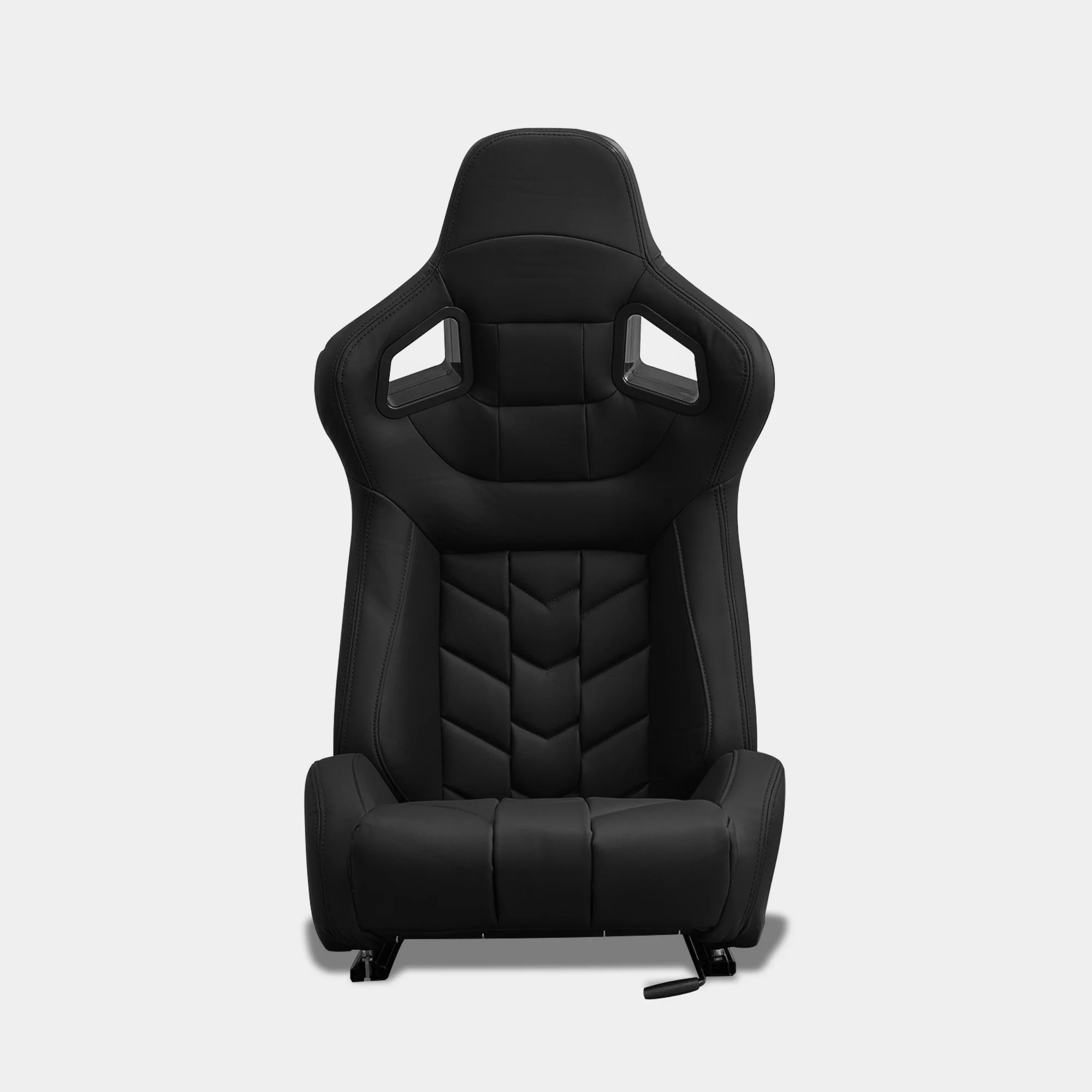 Semibaquet deportivo universal MODAUTO cuero negro con ríeles incluidos