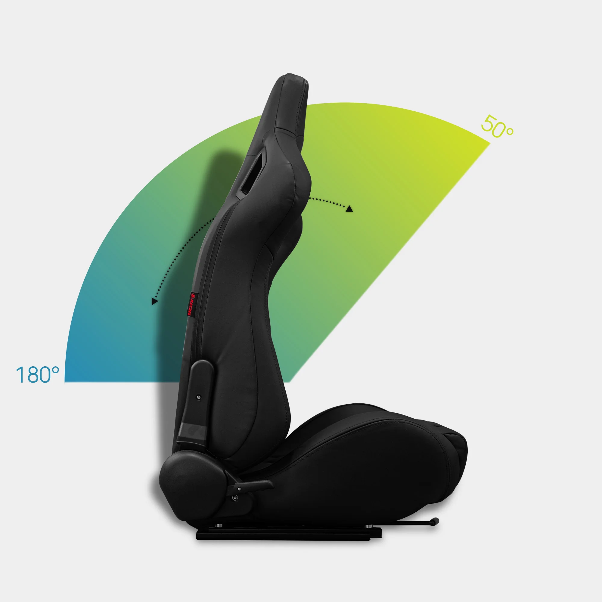 Semibaquet deportivo universal MODAUTO cuero negro con ríeles incluidos - imagen 5