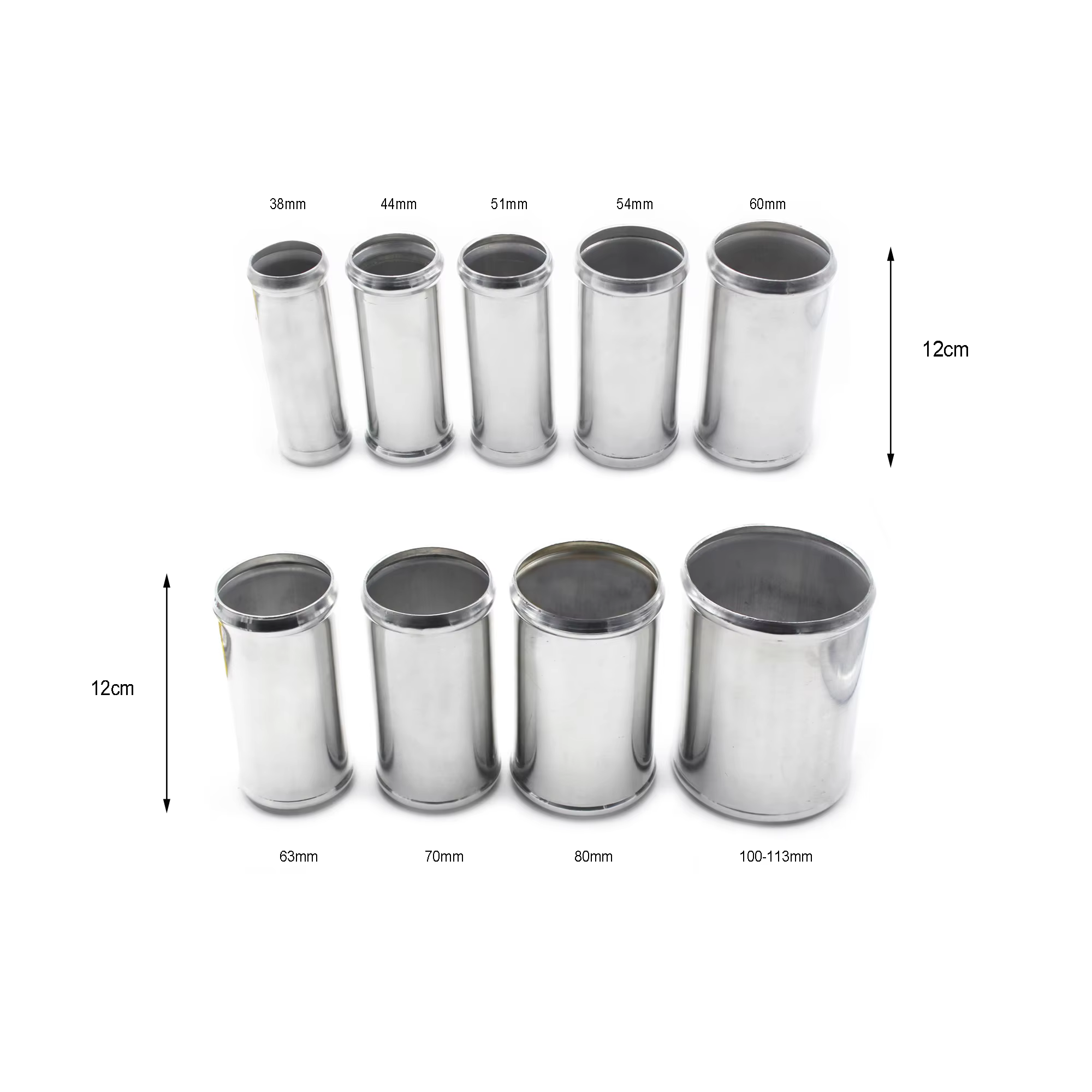 MODAUTO Tubo de Aspiración de Entrada, Tubo de Entrada de Aire Modificado, Tubo de Entrada de Aluminio, Recto, Modificación del Coche. - imagen 3