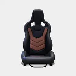 MODAUTO SimPro – Semibaquet racing rojo Cuero Alcantara