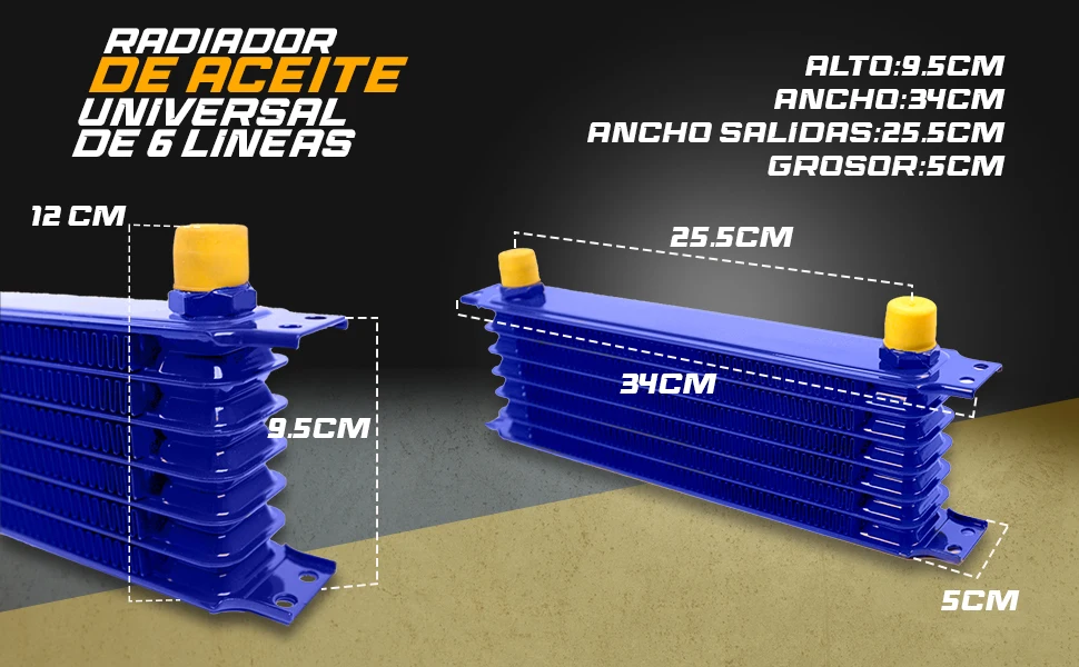 Radiador de aceite MODAUTO para automóvil