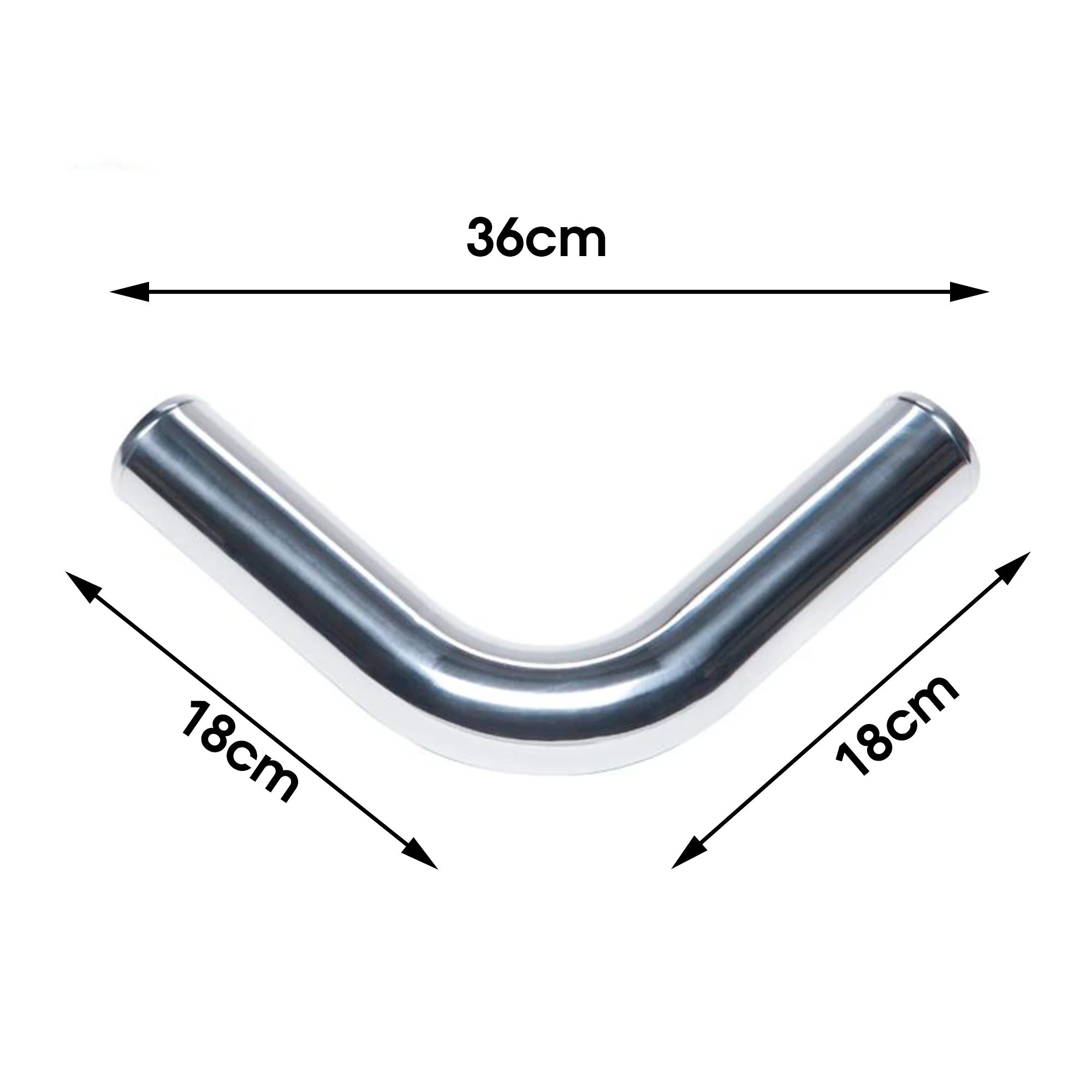 Tubo de aluminio para intercooler y turbo MODAUTO con codo - imagen 4