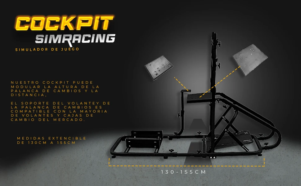 Soporte plegable MODAUTO para volante de videojuegos