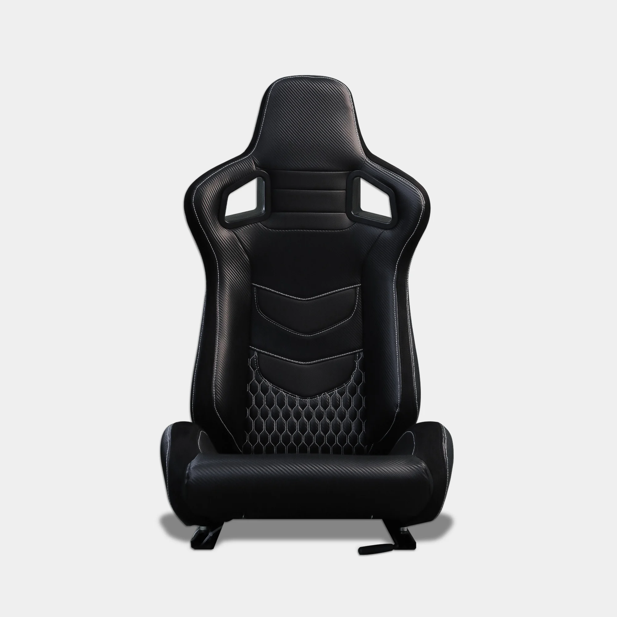 Semibaquet Deportivo Cuero Negro Universal con Rieles