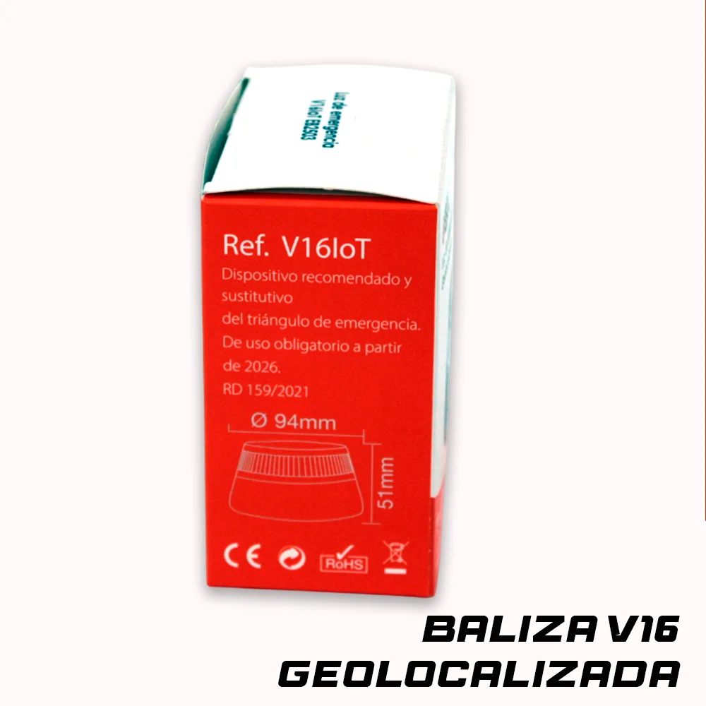 Baliza V16 DGT homologada con GPS para emergencias carretera - imagen 5