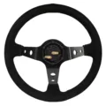VOLANTE DESPLAZADO ALCANTARA COSTURA NEG