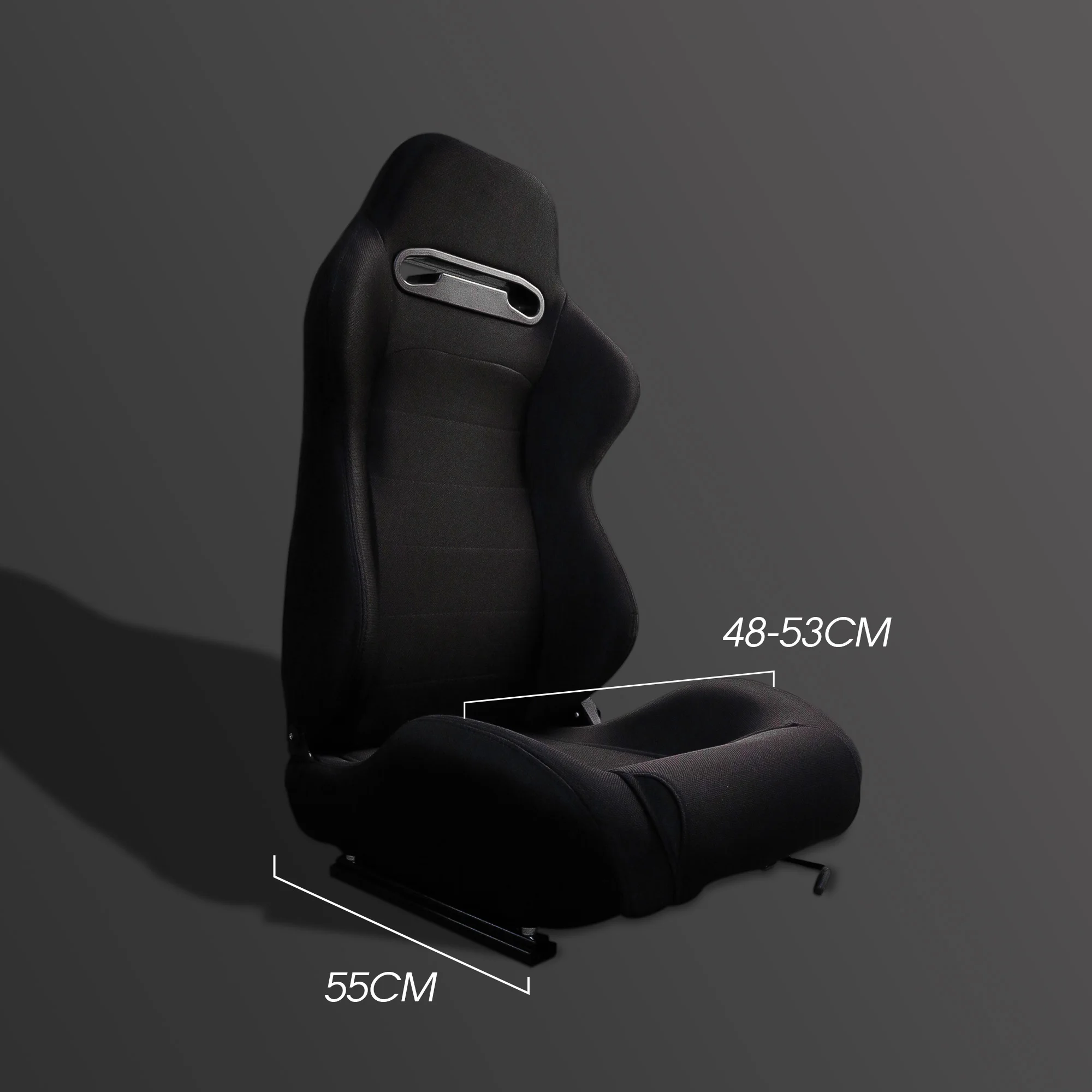 Semibaquet Deportivo MODAUTO Tela, Alcántara y Cuero con Rieles – Universal Coche - imagen 2